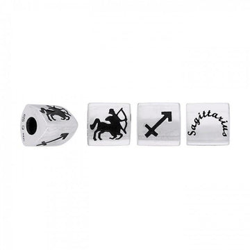 Triangle Sagittarius Zodiac Silver Bead TBD105 - Jewelry